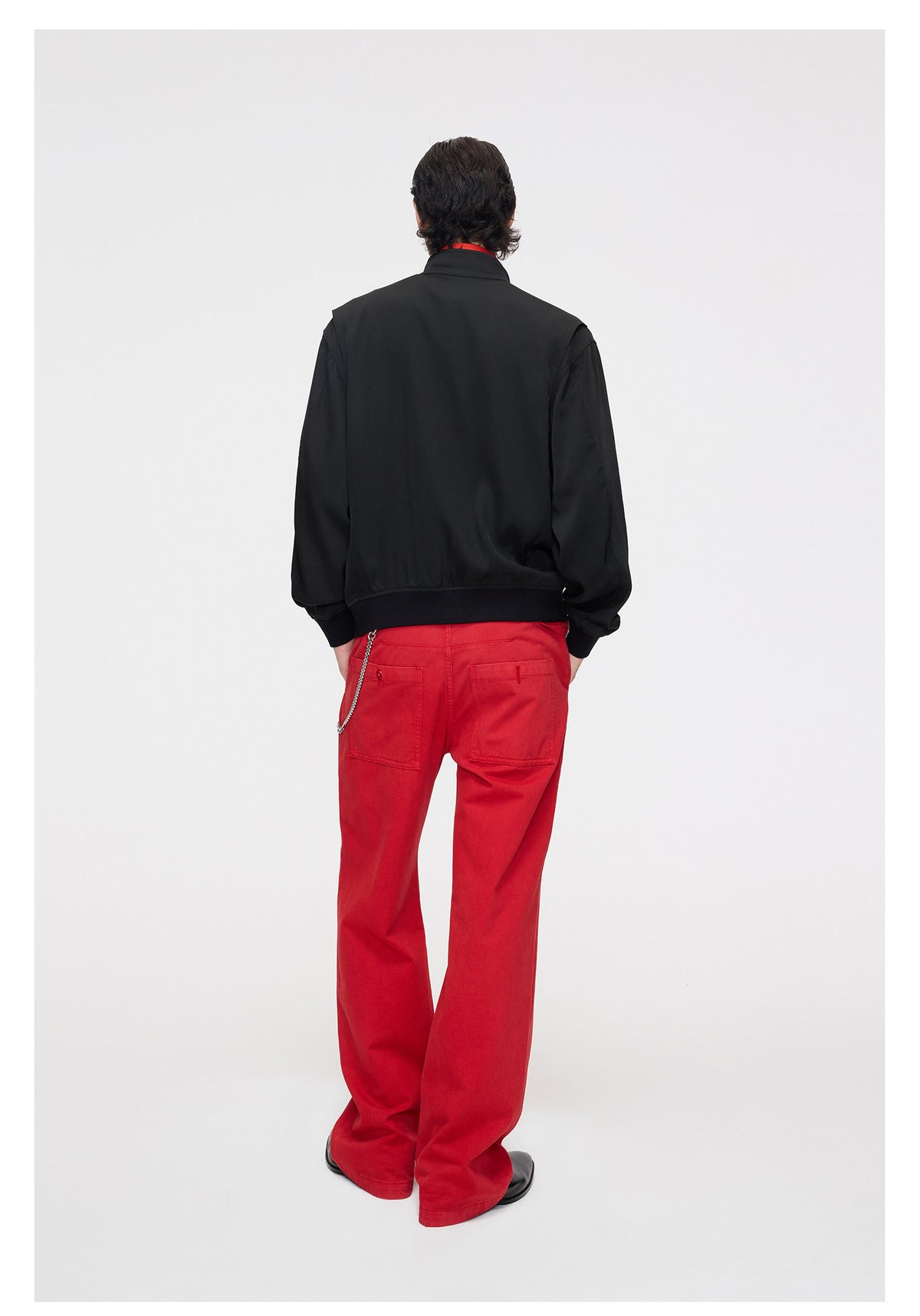 Casual Jacket with Double-Pocket Zipper