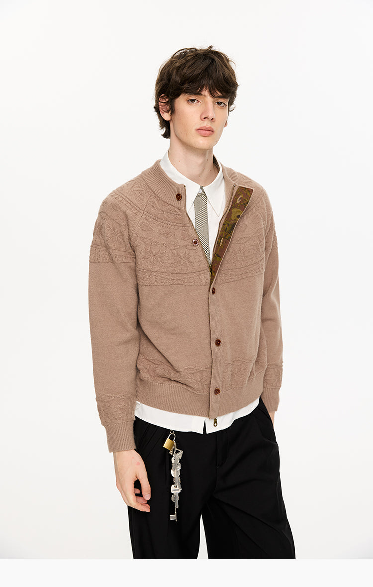 Zipper Knit Cardigan