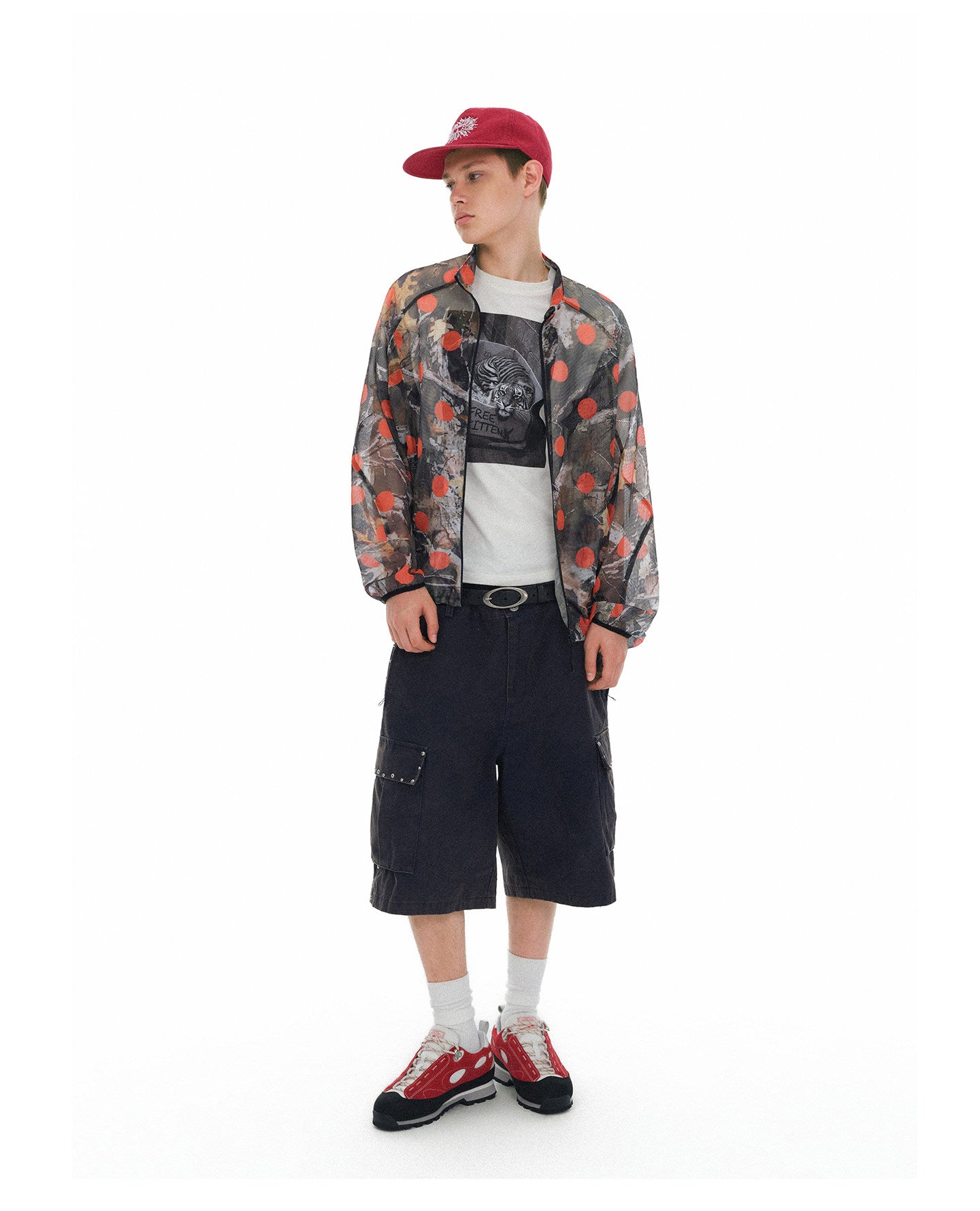 Slim-Fit Fan Print T-Shirt