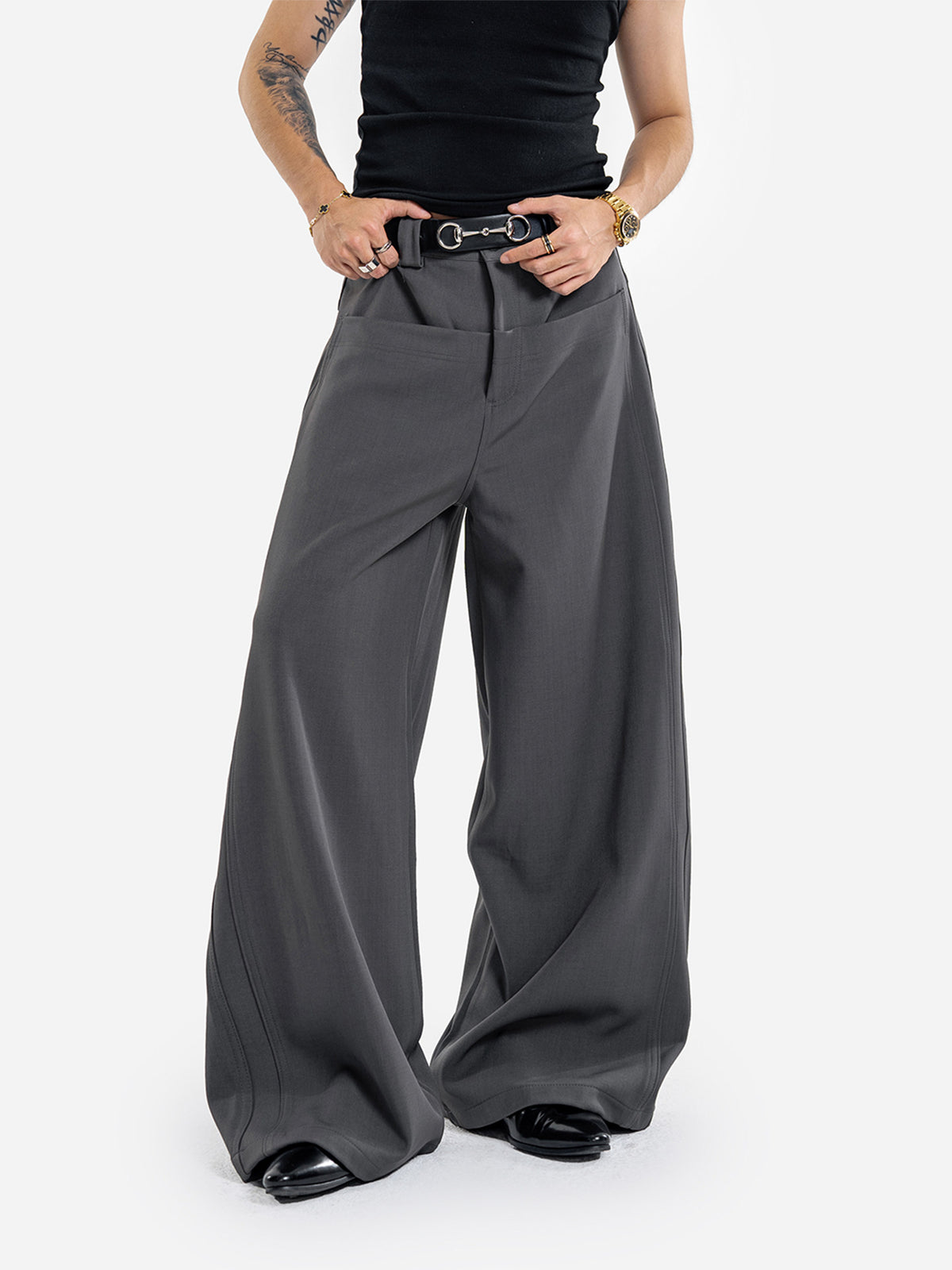 Casual Pants with 3D Patch Pockets