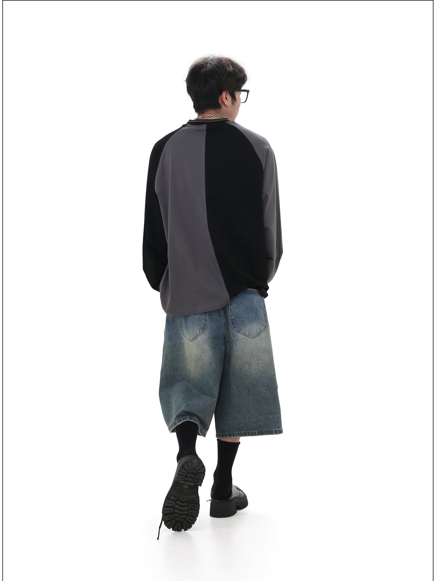 Casual Loose Denim Cropped Pants