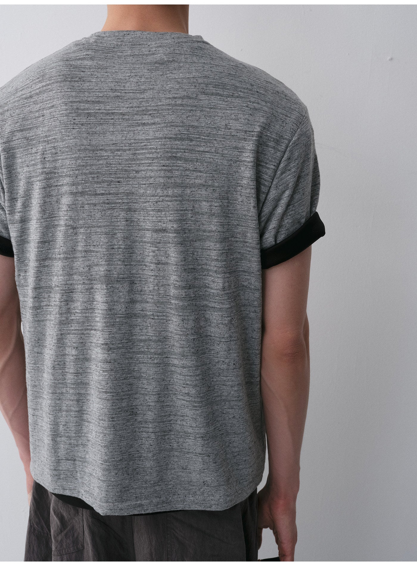 Linen-Blend Short-Sleeve T-Shirt