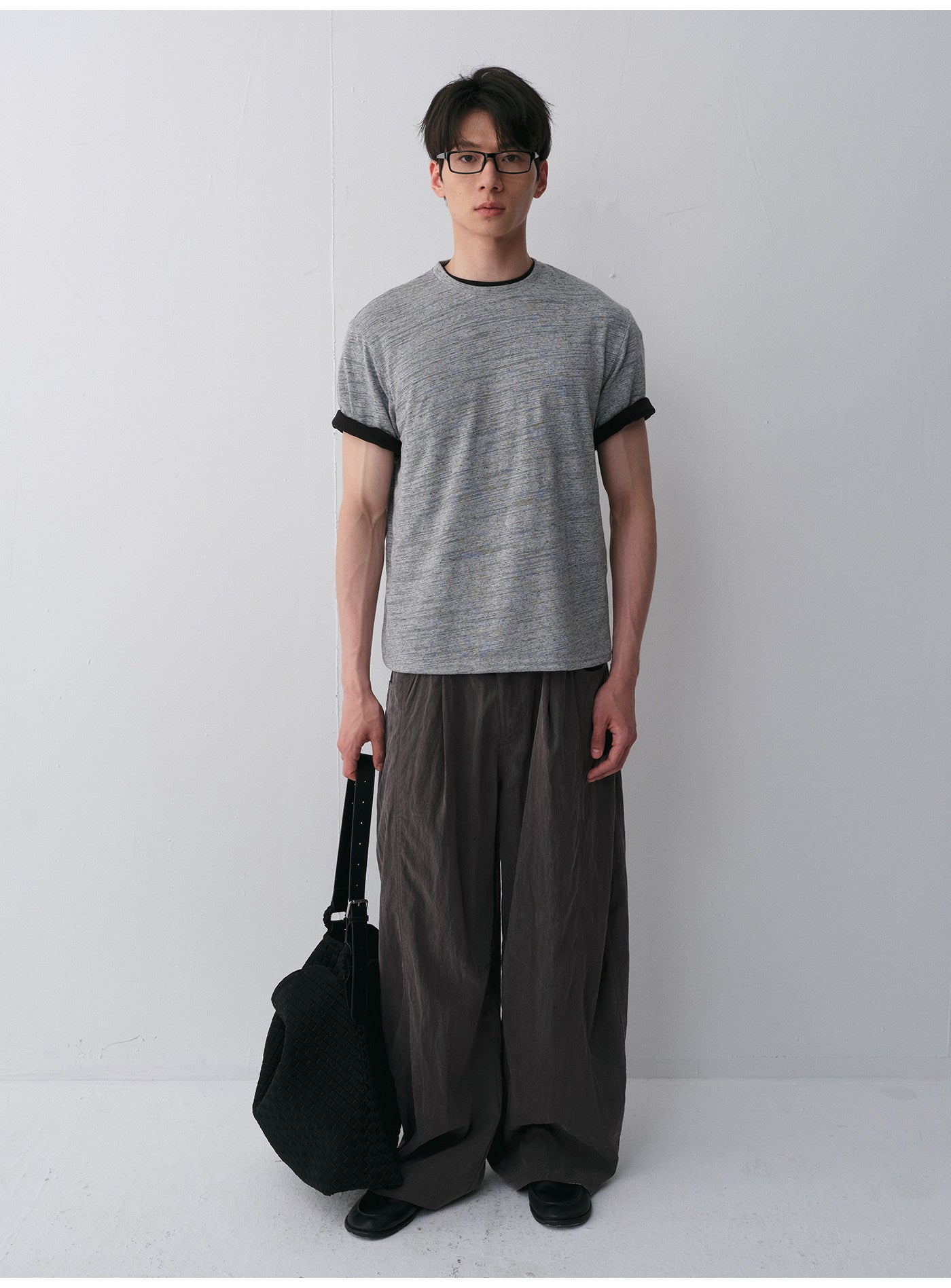 Linen-Blend Short-Sleeve T-Shirt