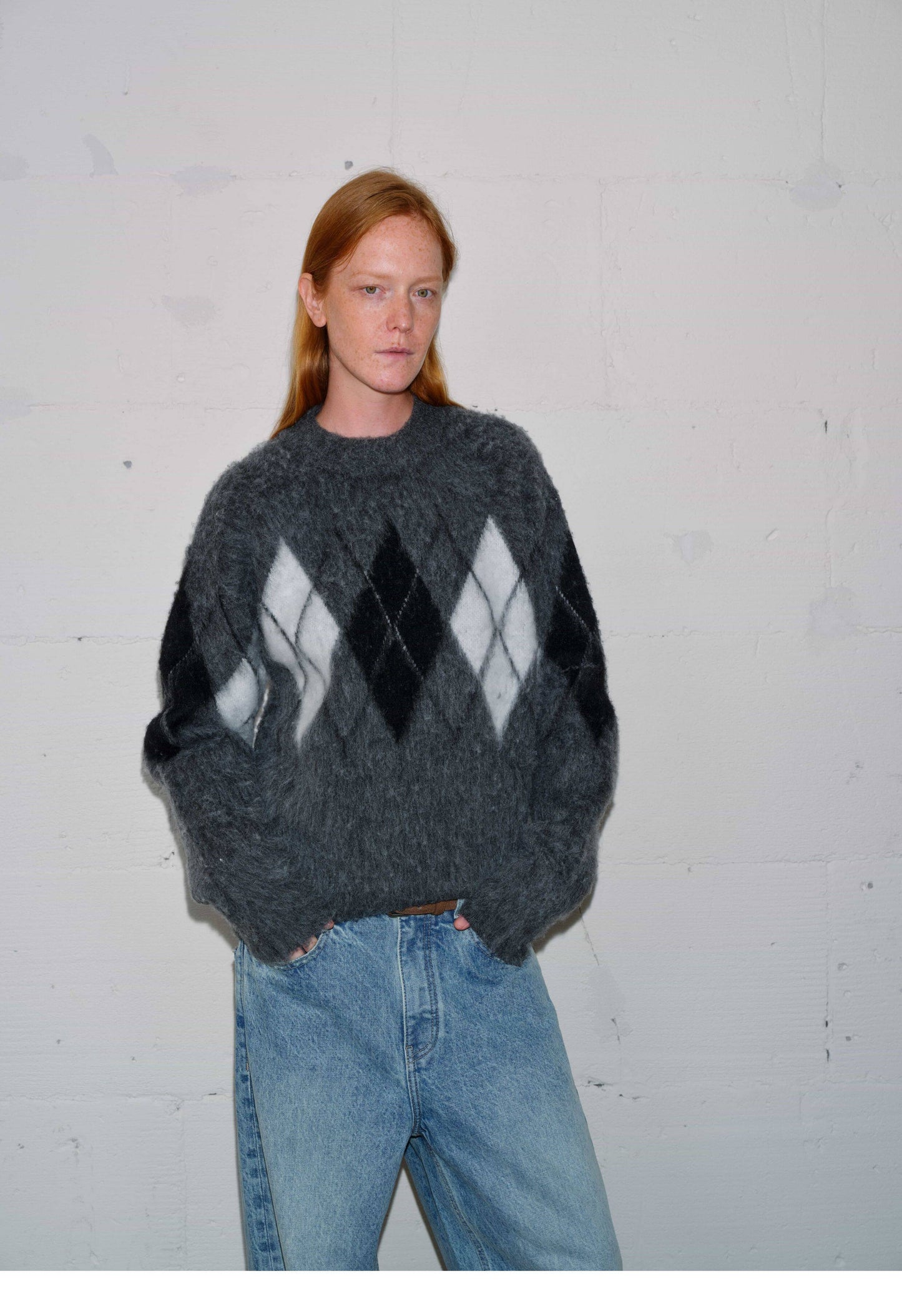 Wool-Blend Relaxed Crewneck Sweater