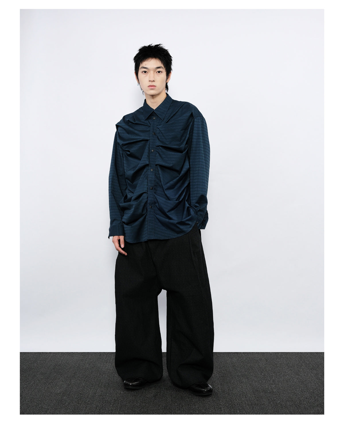 Pleated Silhouette Shirt