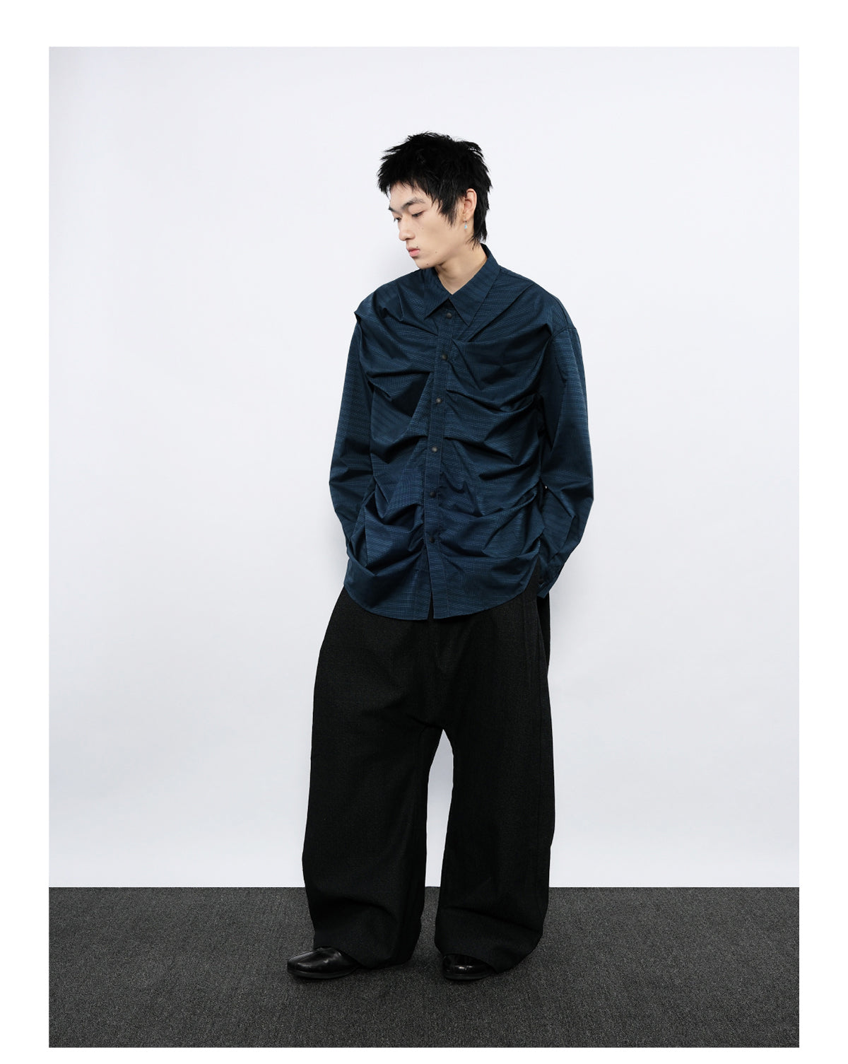 Pleated Silhouette Shirt