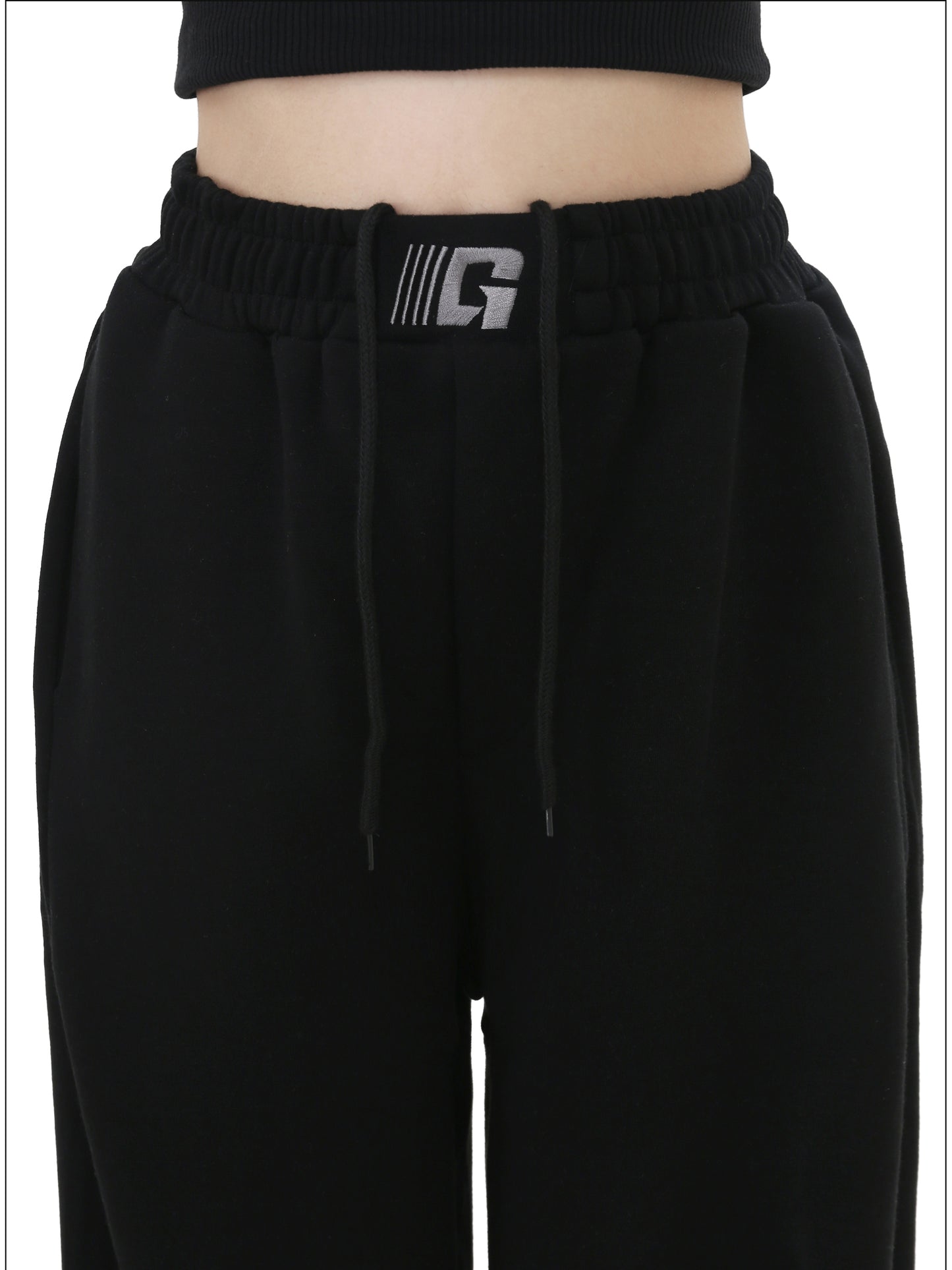 Embroidered Cuff Sweatpants