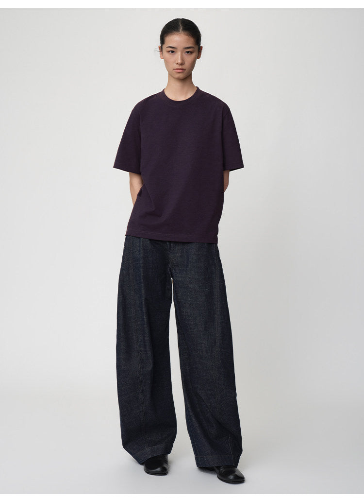 Relaxed-Fit Basic Round-Neck T-Shirt