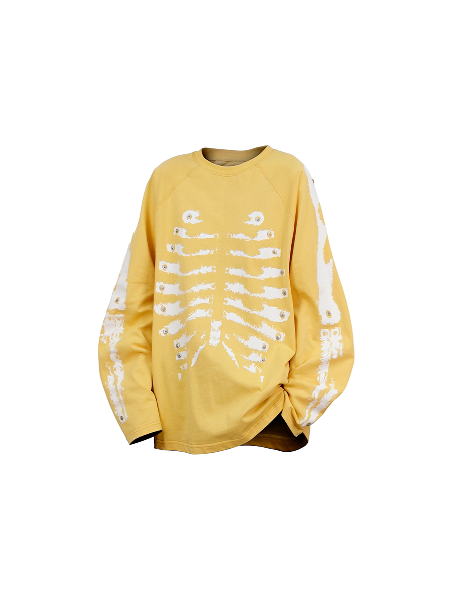 Skeleton-print T-shirt