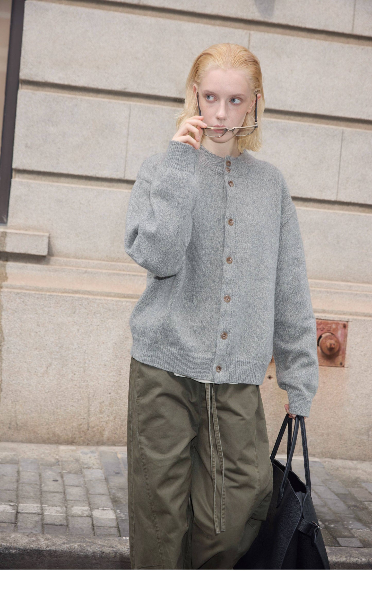 Multi-button Knit Cardigan