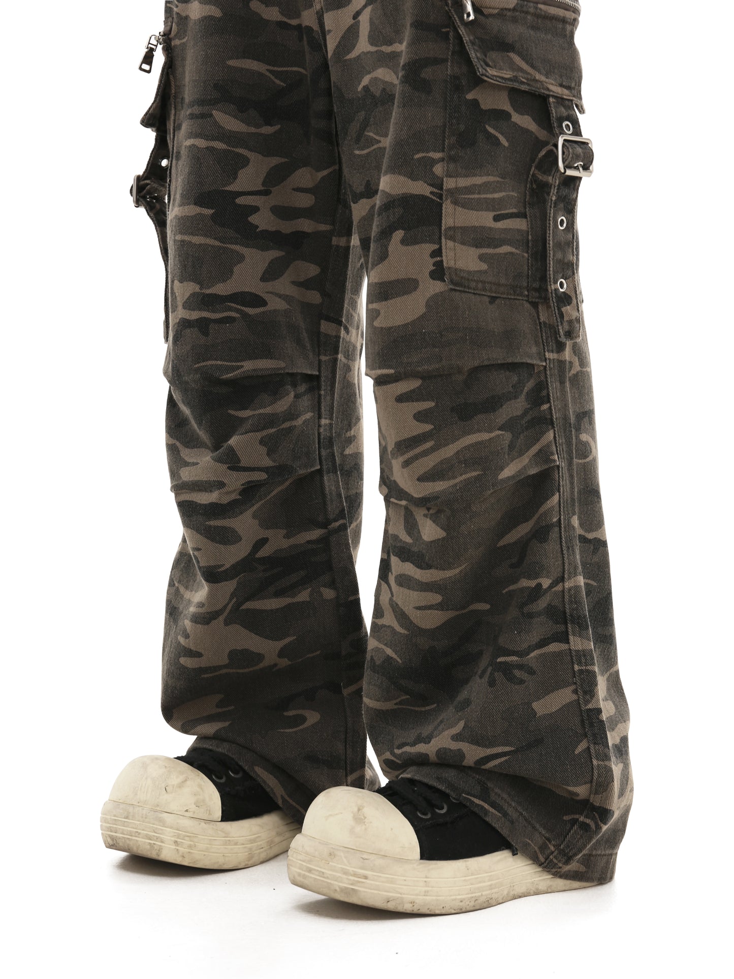 Straight Loose Camouflage Casual Pants