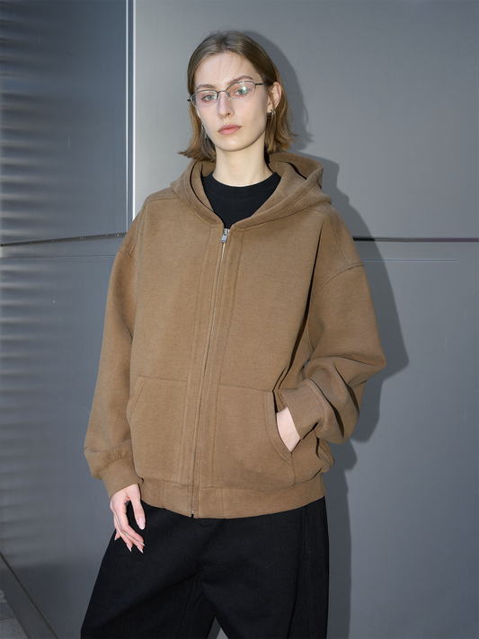 Zip-Up Hooded Sweatshirt
