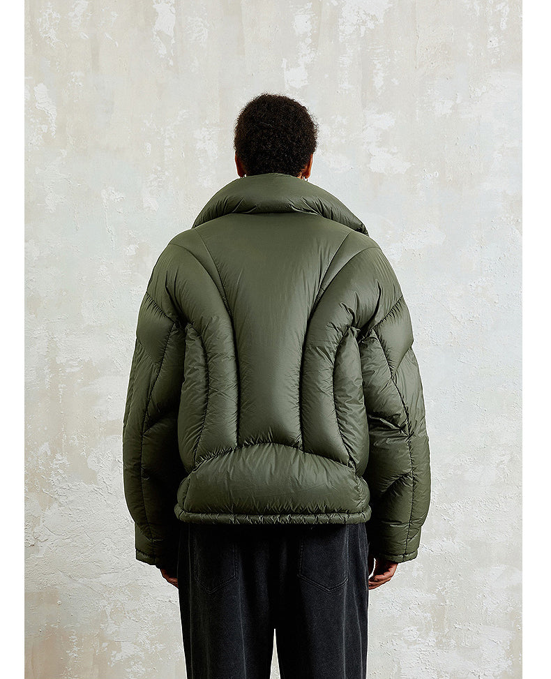 Wide Deconstructed Line Down Jacket