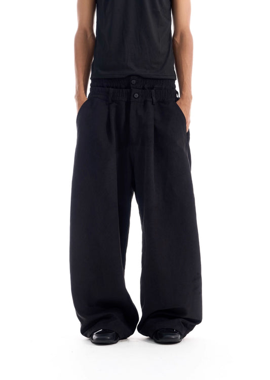 Double-Waist Casual Pants