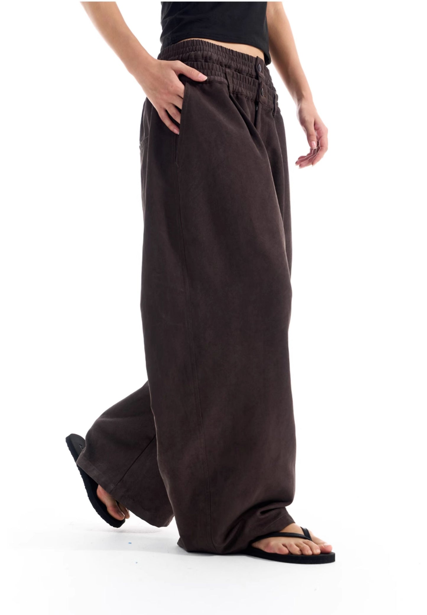 Double-Waist Casual Pants