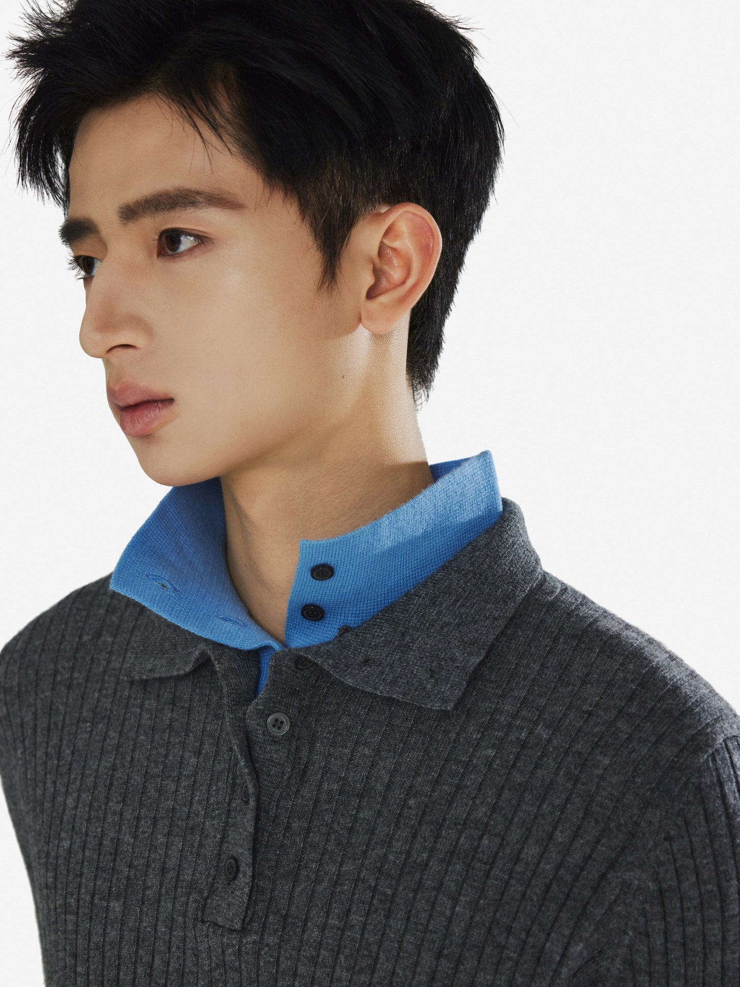 Fake Two-Piece Double-Neck Sweater