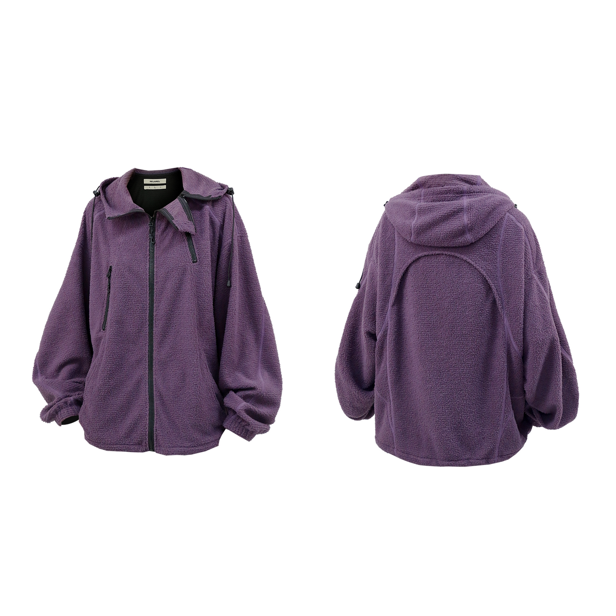 Patchwork Breathable Sports Jacket with Hood