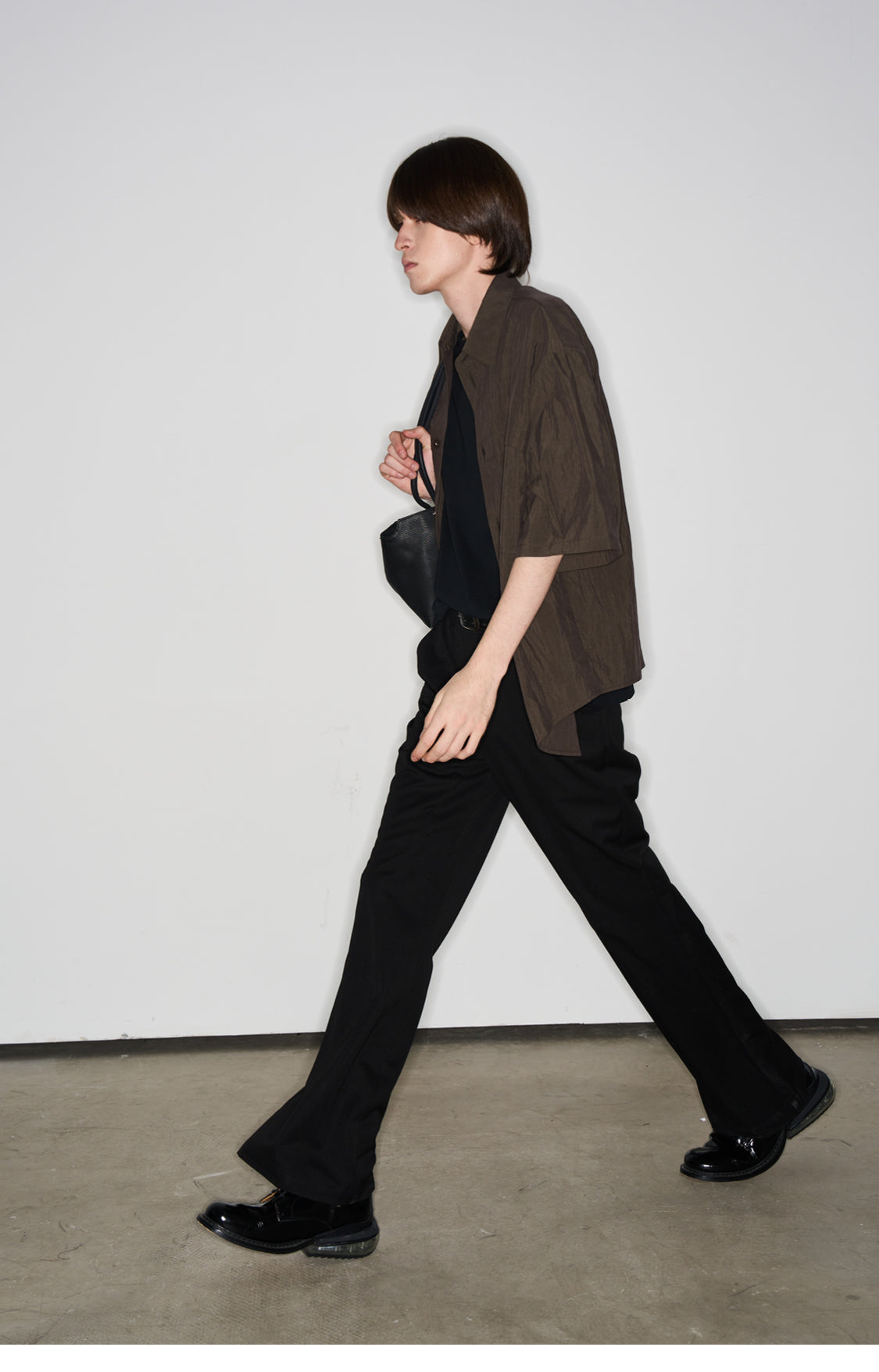 Wrinkled nylon shirt