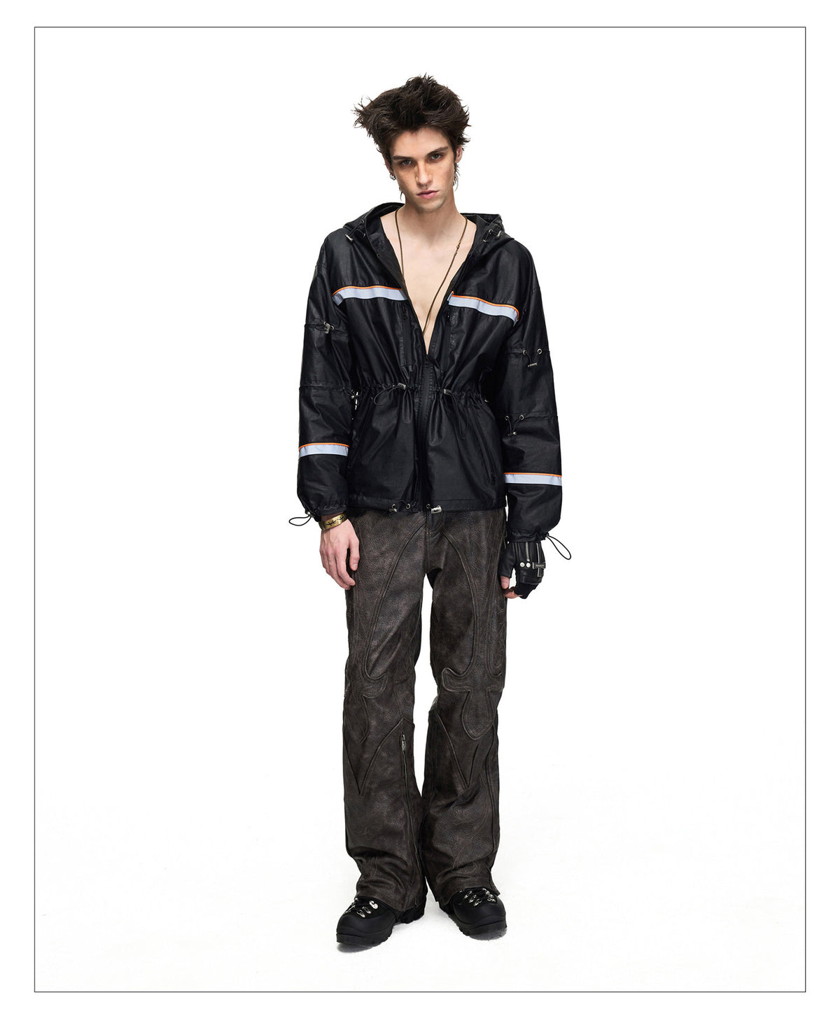 Jacket with a Waterproof Hood