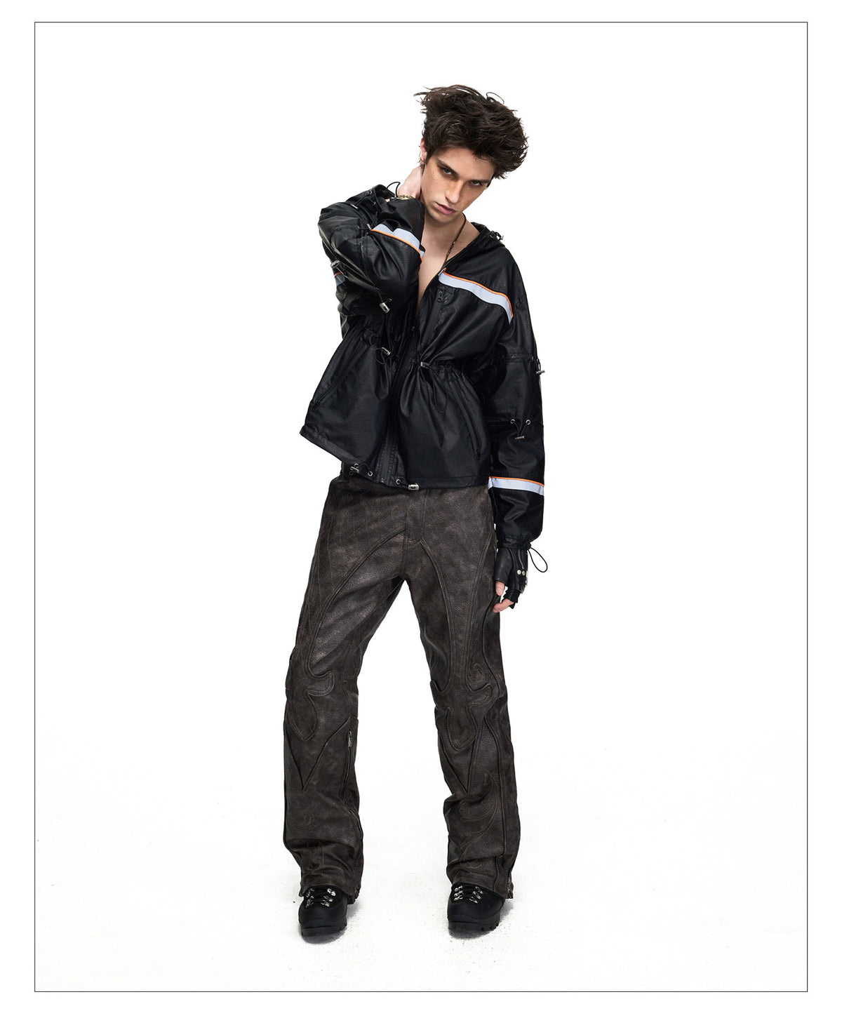 Jacket with a Waterproof Hood