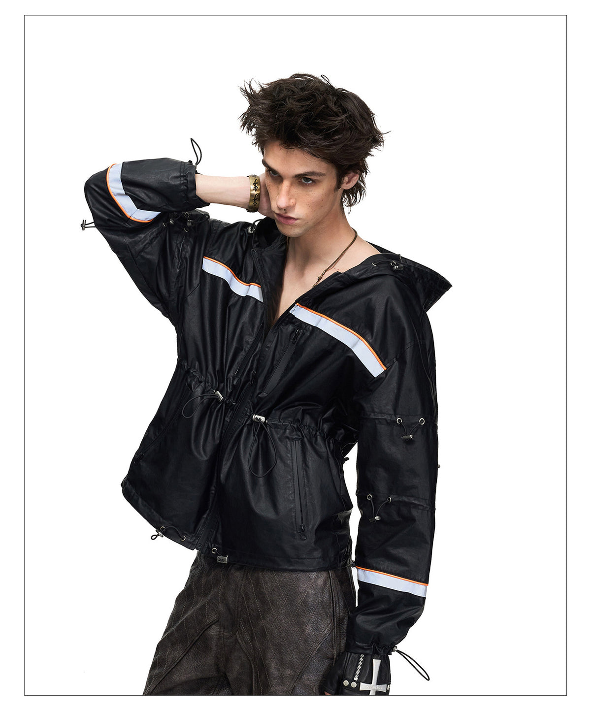 Jacket with a Waterproof Hood