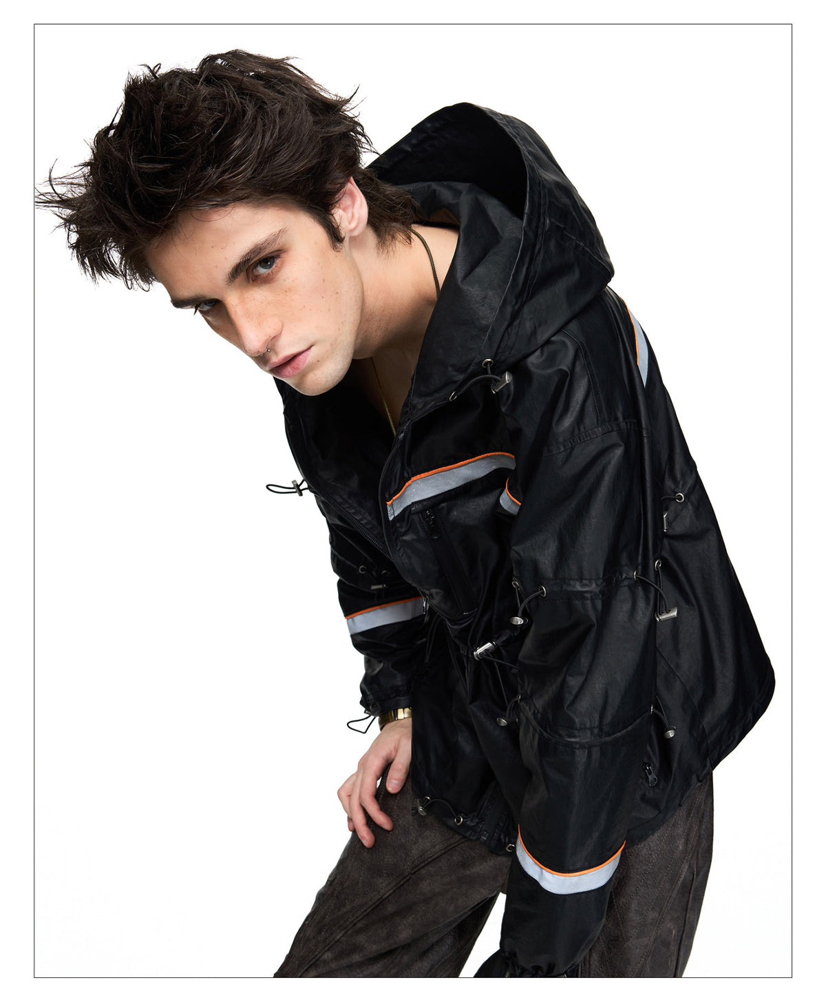 Jacket with a Waterproof Hood
