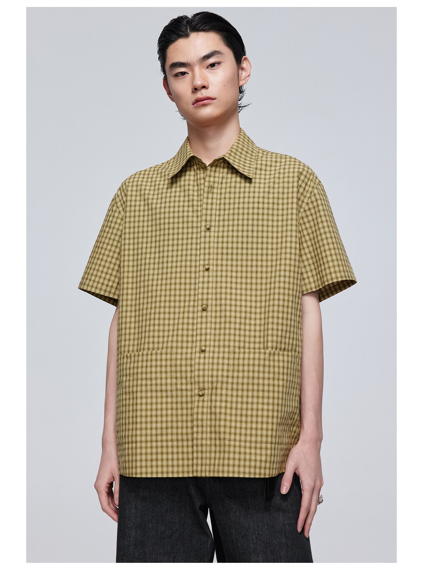 Checkered Walnut Button Shirt