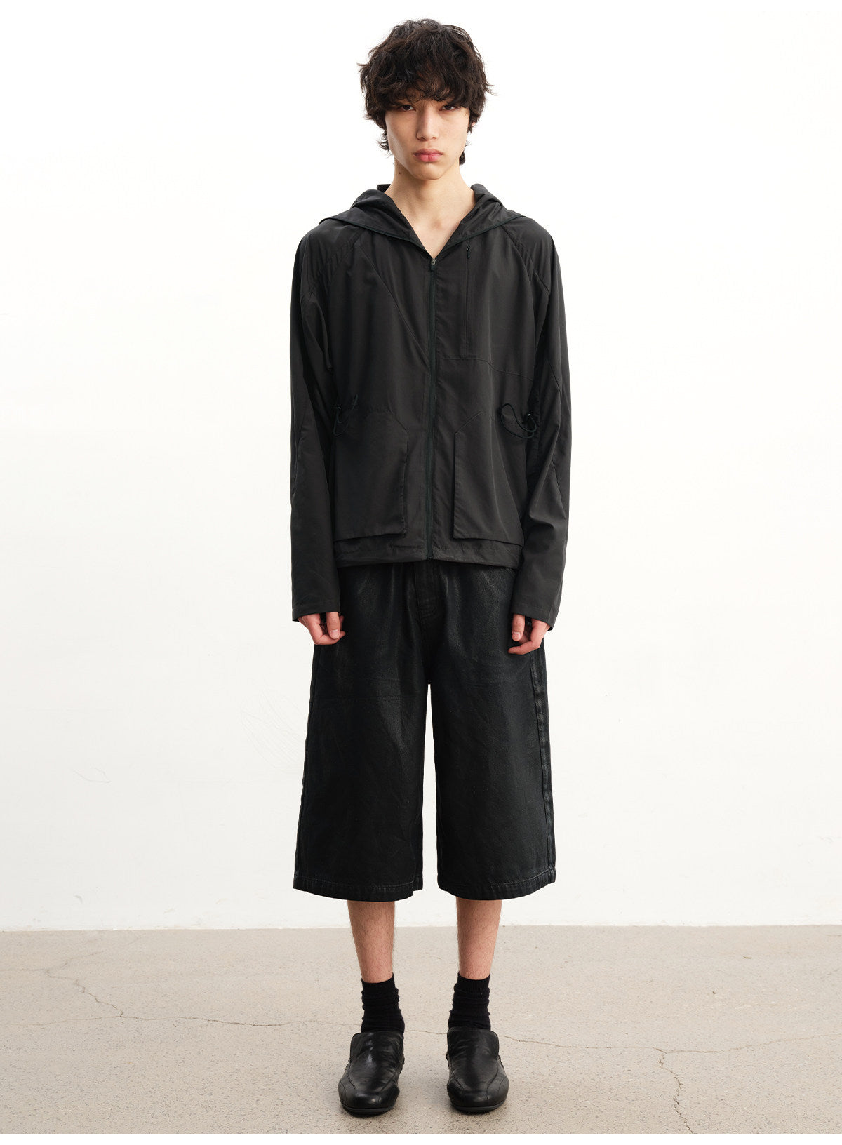 Drawstring Hooded Sun Protection Jacket