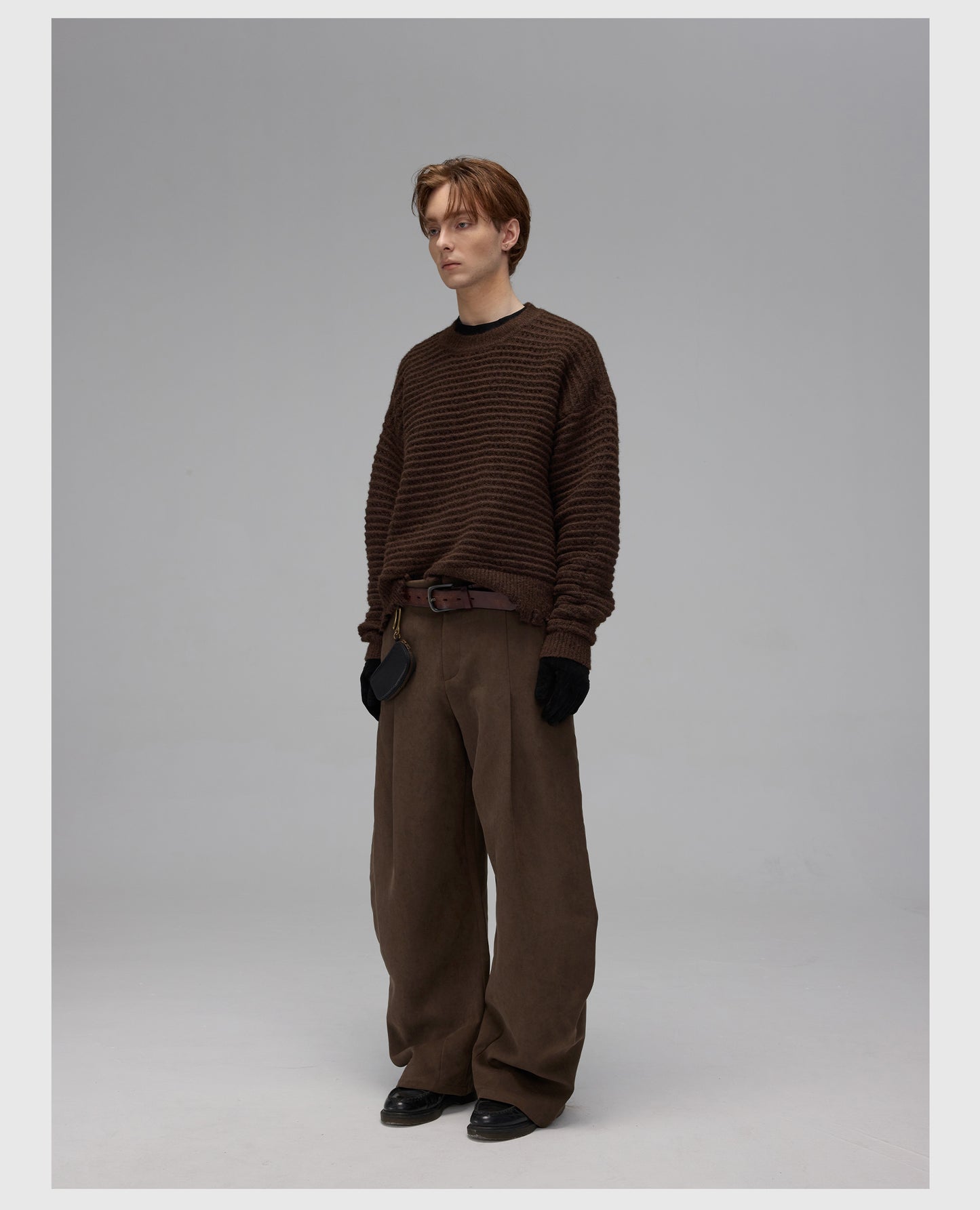 Scimitar Pleated Wide Leg Pants