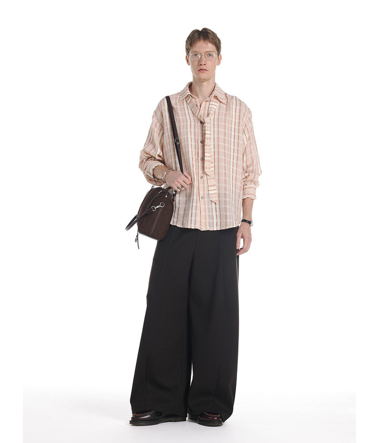 High Intelligence Loose Stripe Shirt