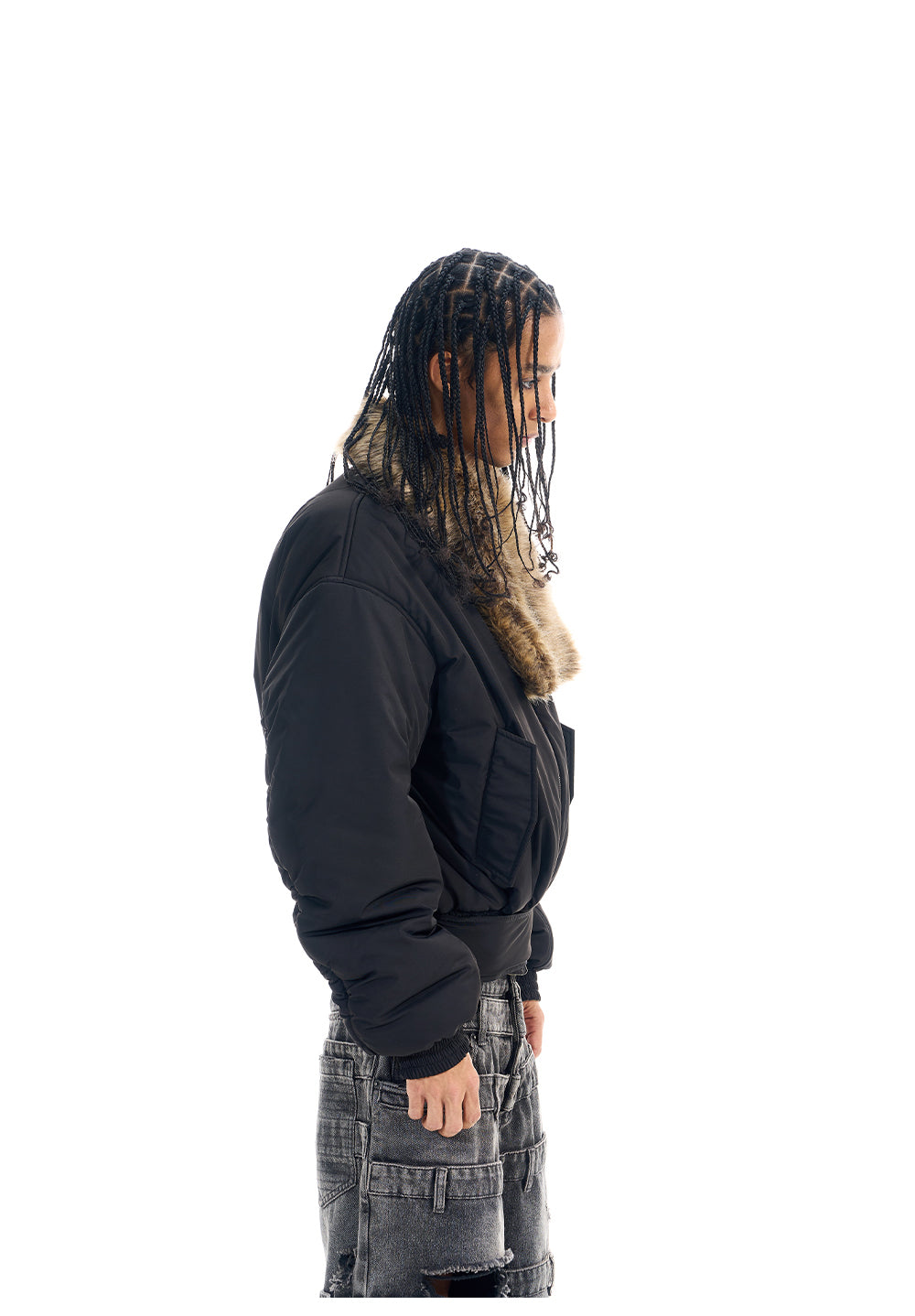 Reversible Camouflage Bomber Jacket