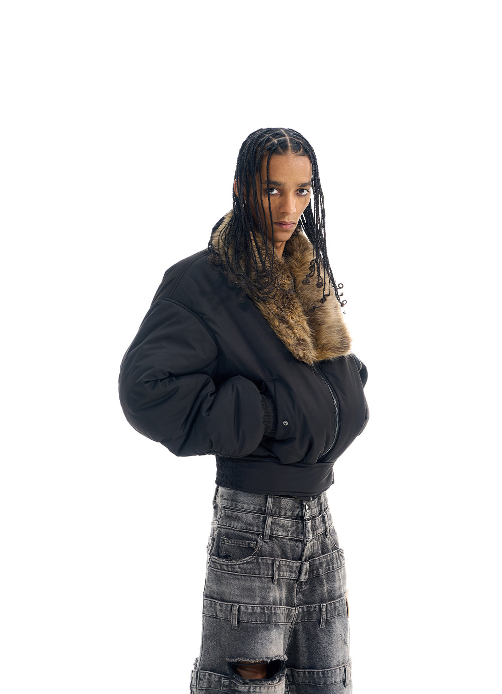 Reversible Camouflage Bomber Jacket