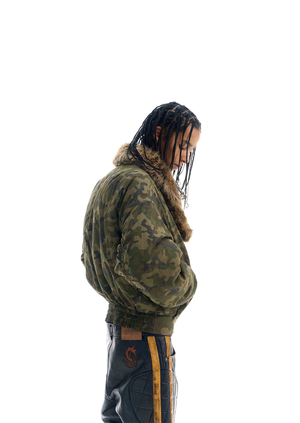 Reversible Camouflage Bomber Jacket