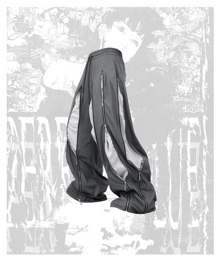 Multi-Zip Sweatpants