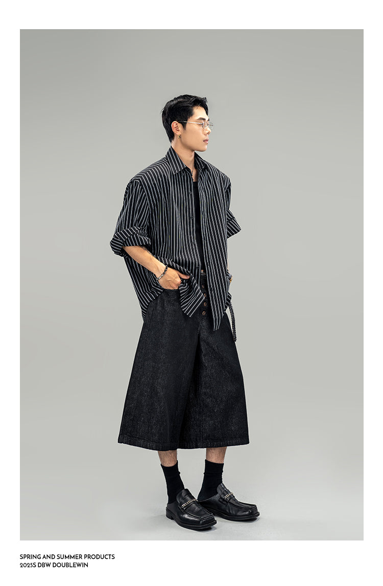 Breathable striped shirt