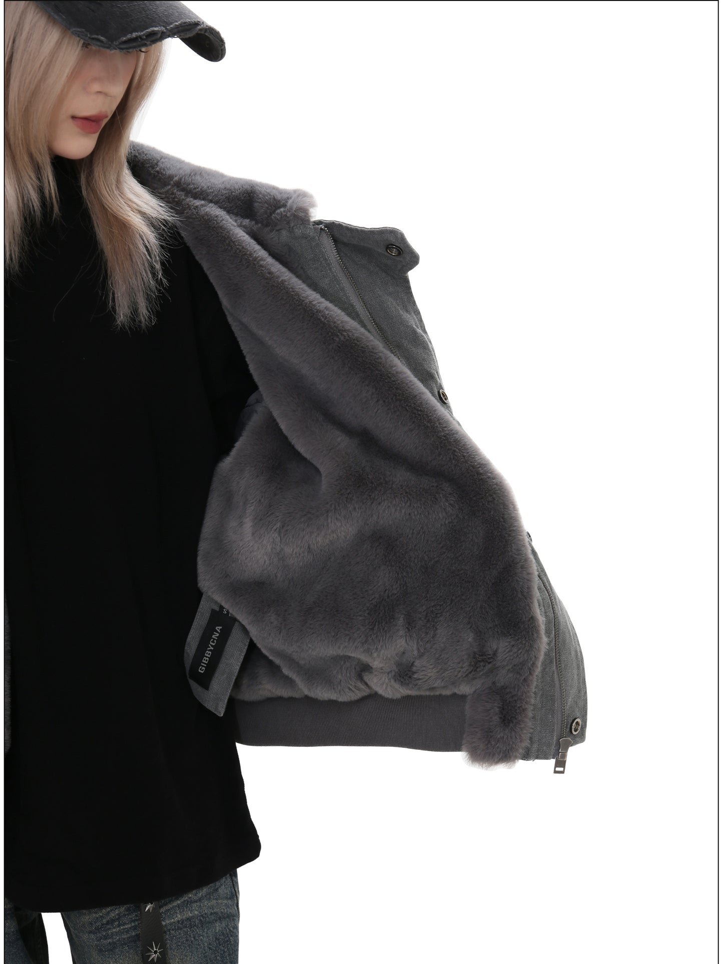 Heavyweight Hooded Velvet Denim Jacket