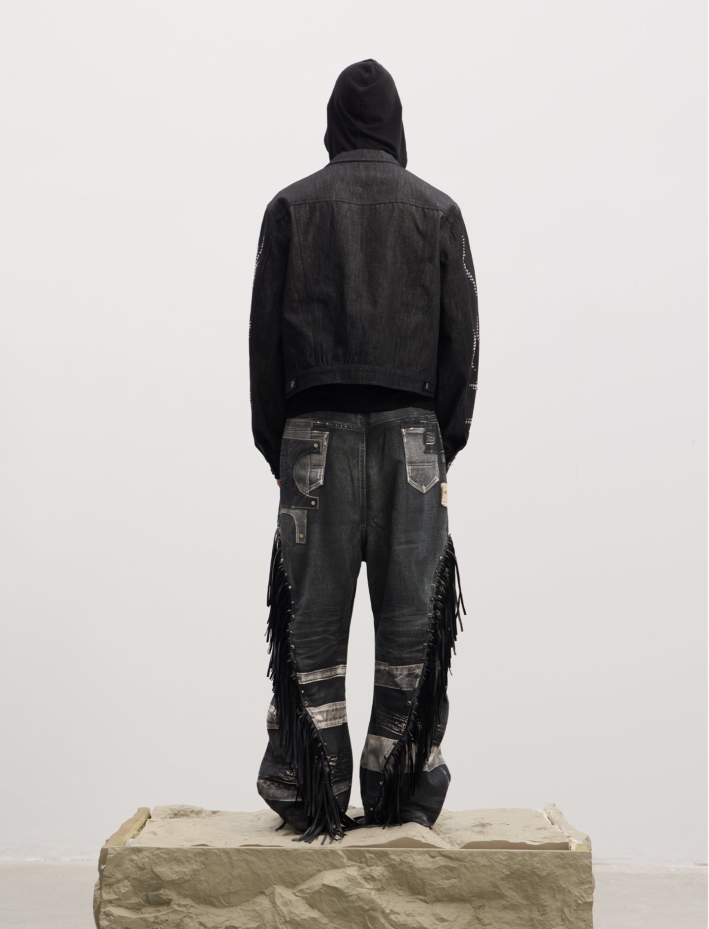 Double Gun Print Jeans