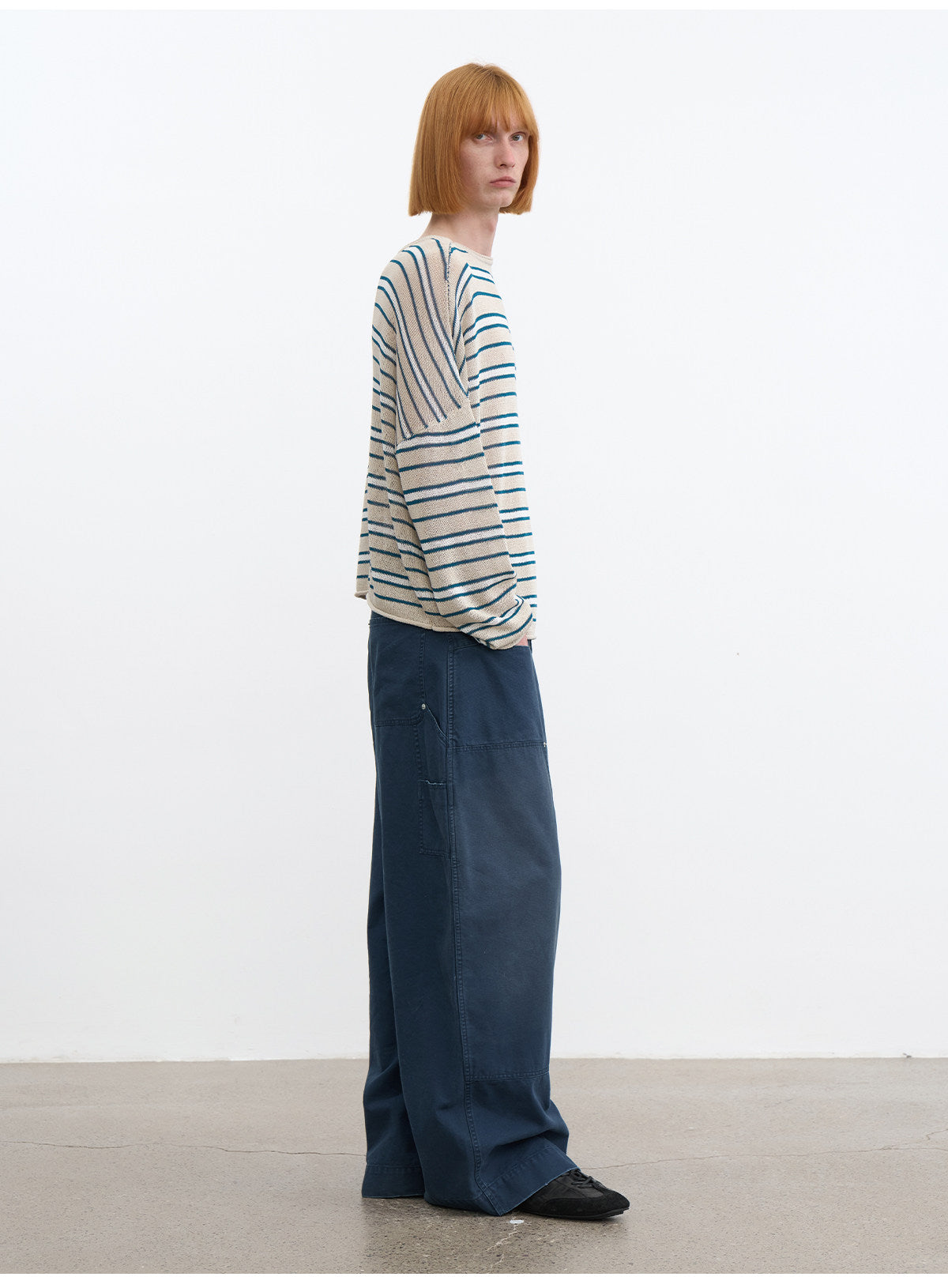 Striped Roll-Hem Knit Shirt