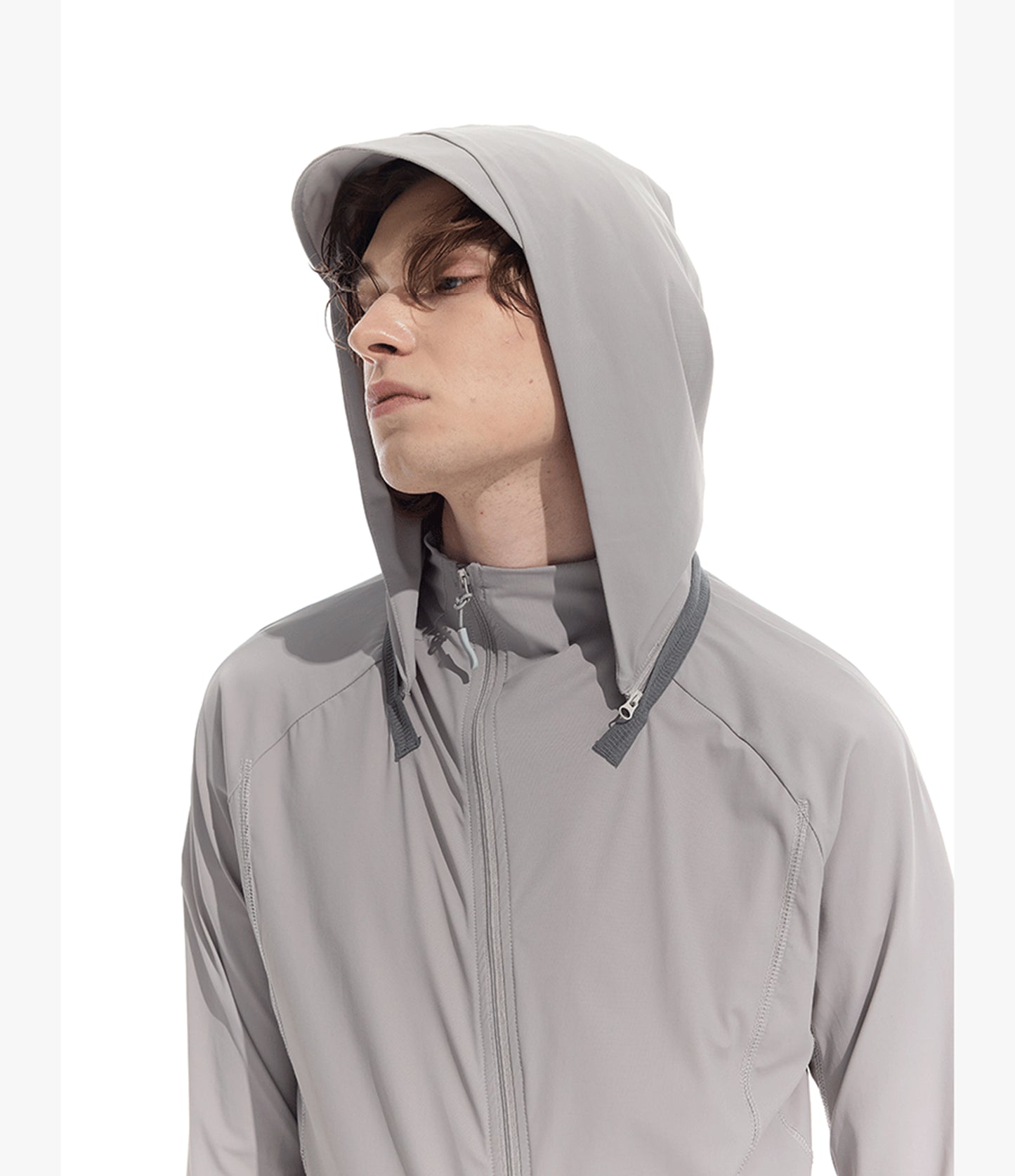 Jacket with removable hood