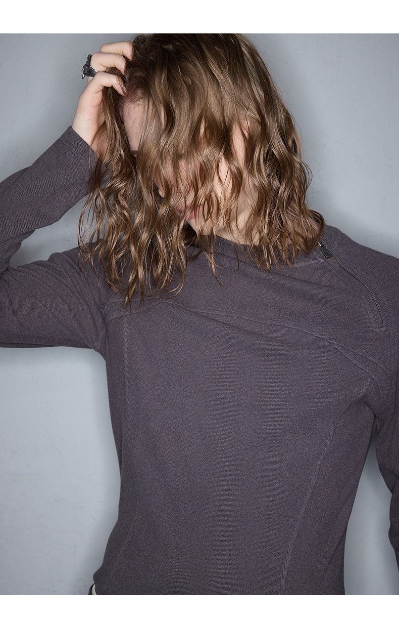 Split Zipper T-Shirt