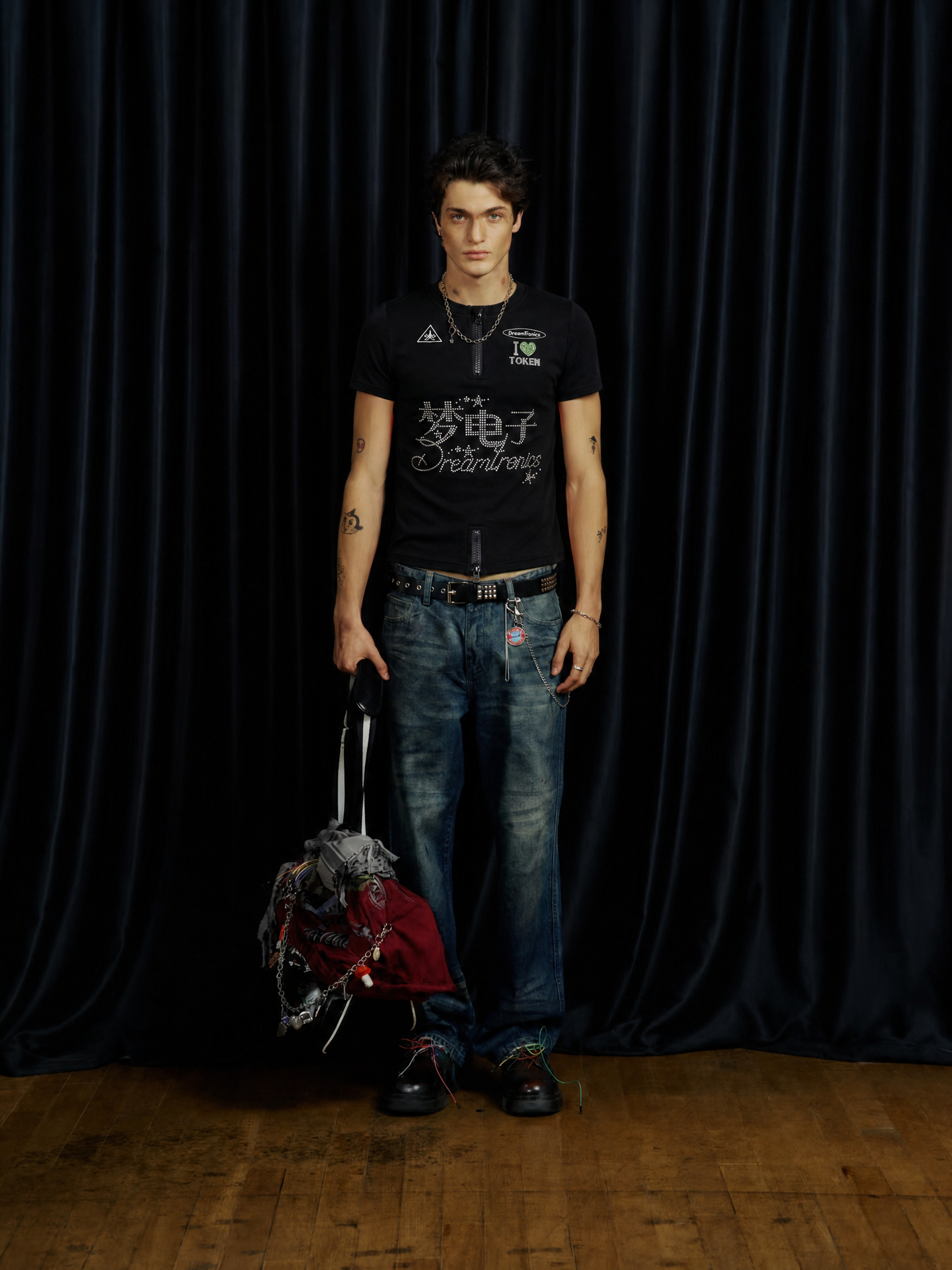 Rhinestone Cycling T-Shirt