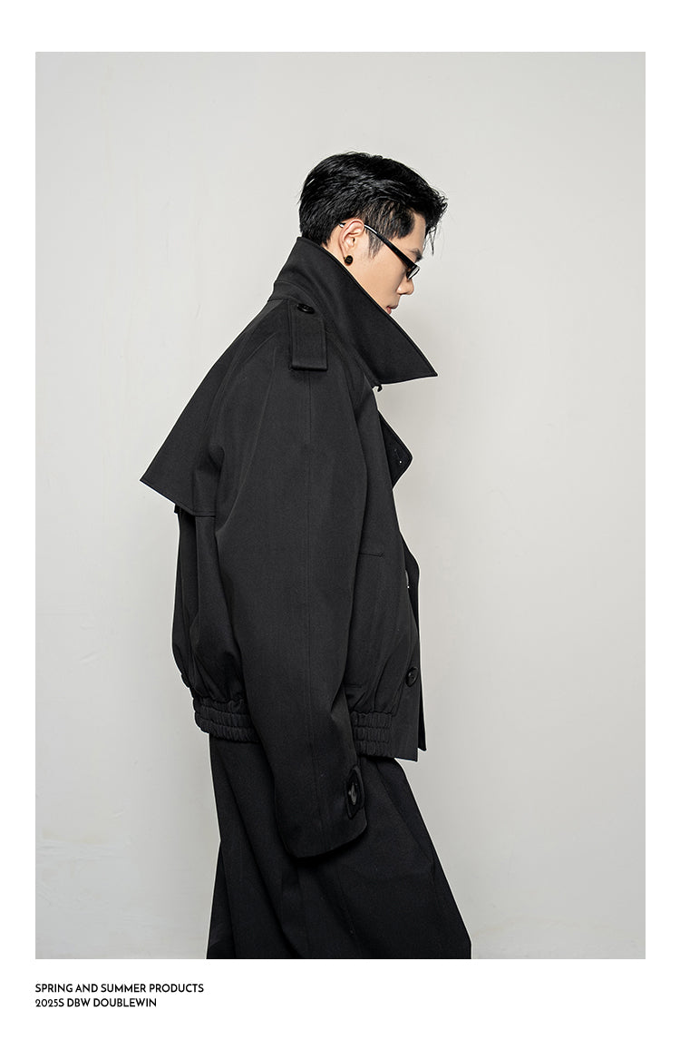 Large Lapel Trench Coat
