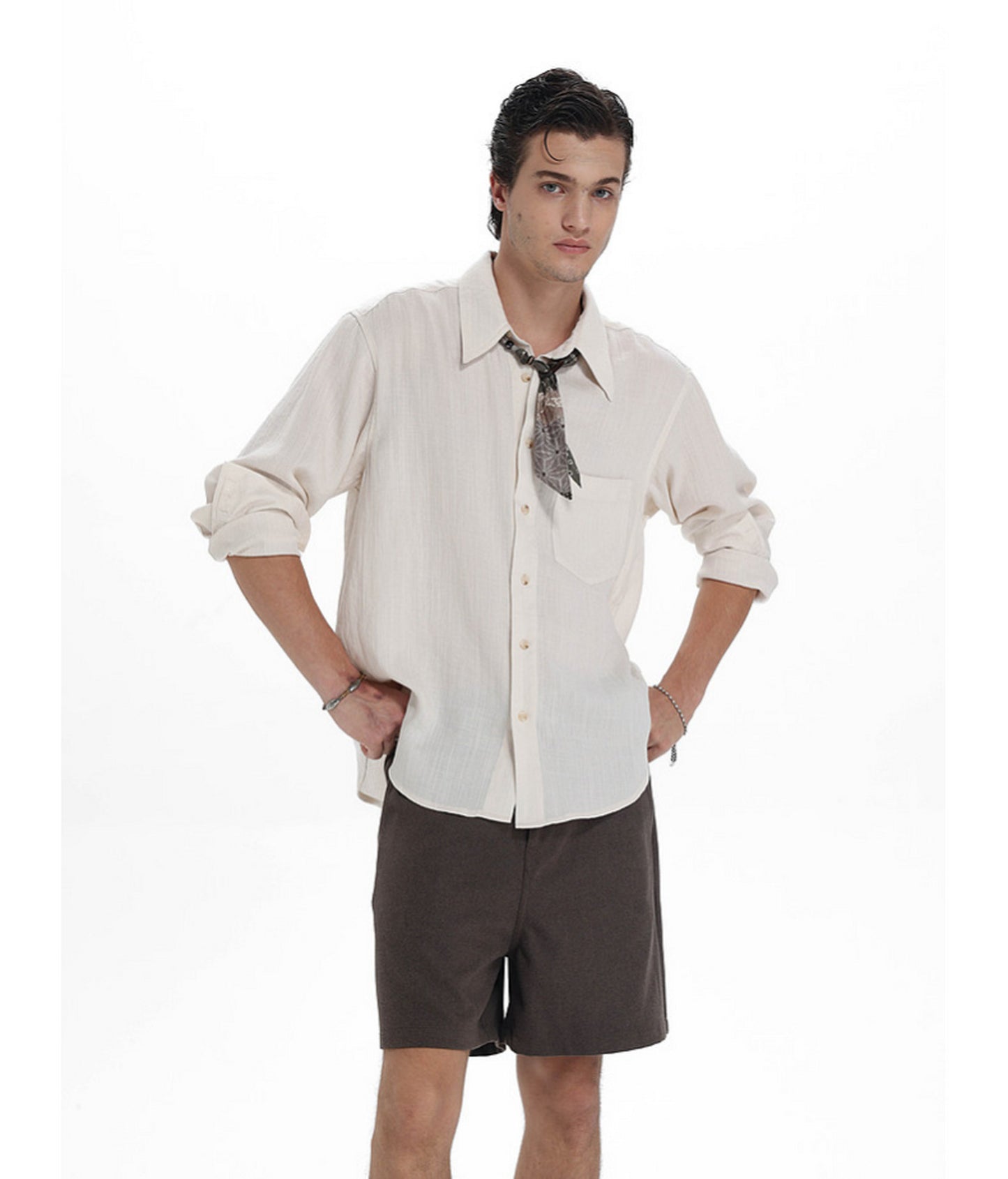 Relaxed Linen-Lyocell Blend Shirt