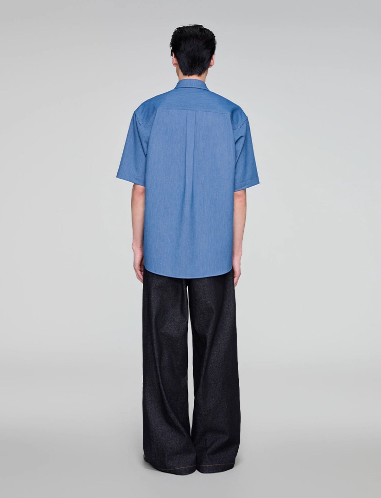 Imitation denim shirt