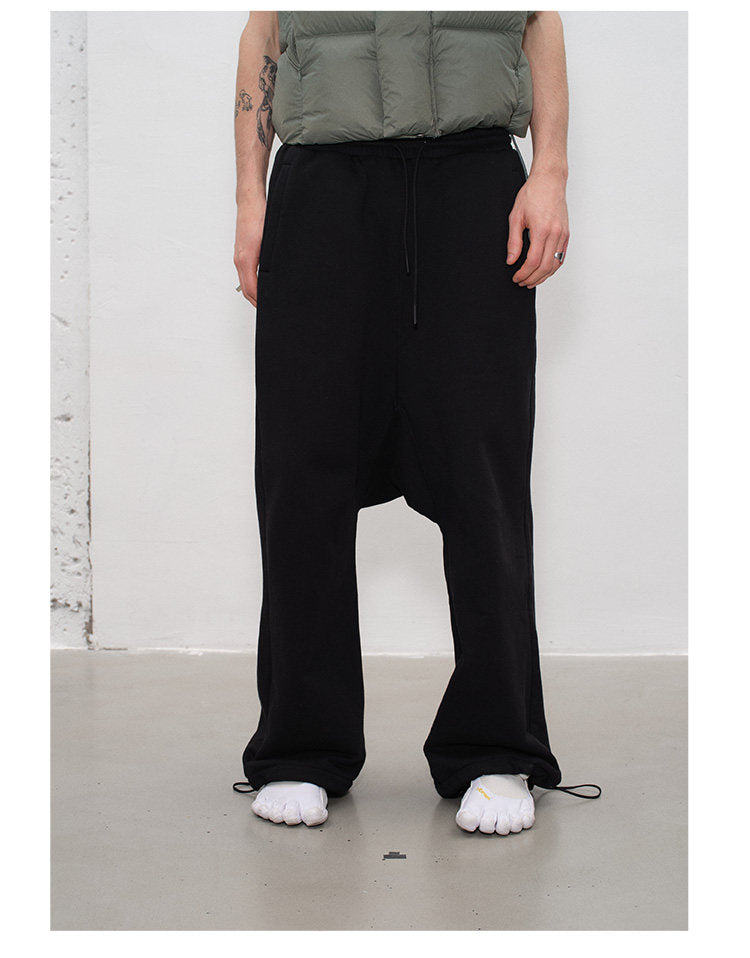 Adjustable Drop-Crotch Sweatpants
