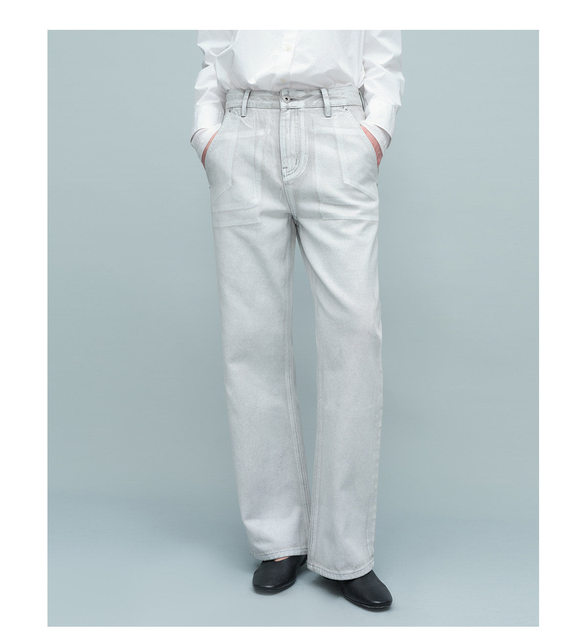 Visual Multi-Pocket Slim-Fit Jeans