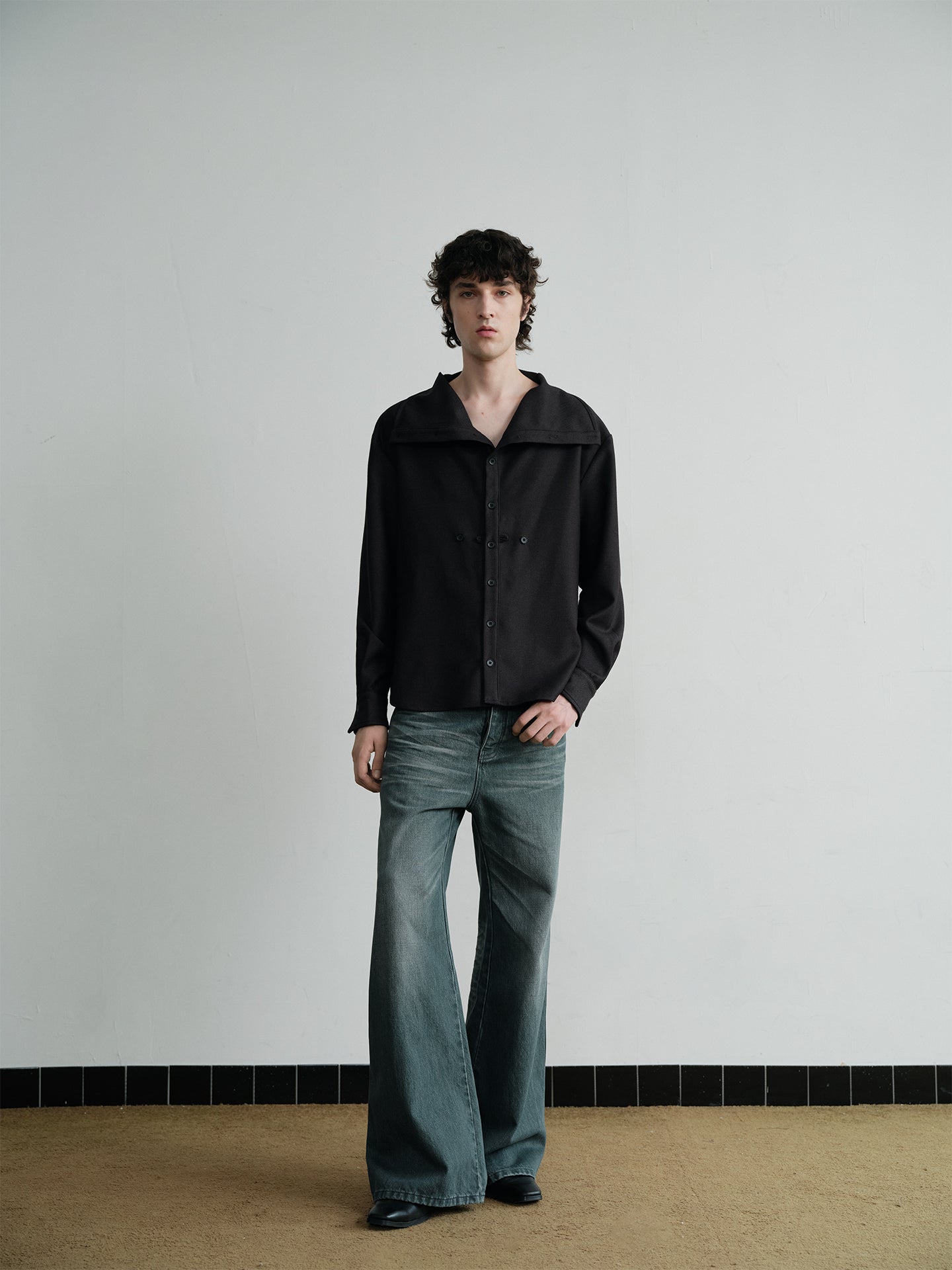 Embroidered Casual Denim Pants