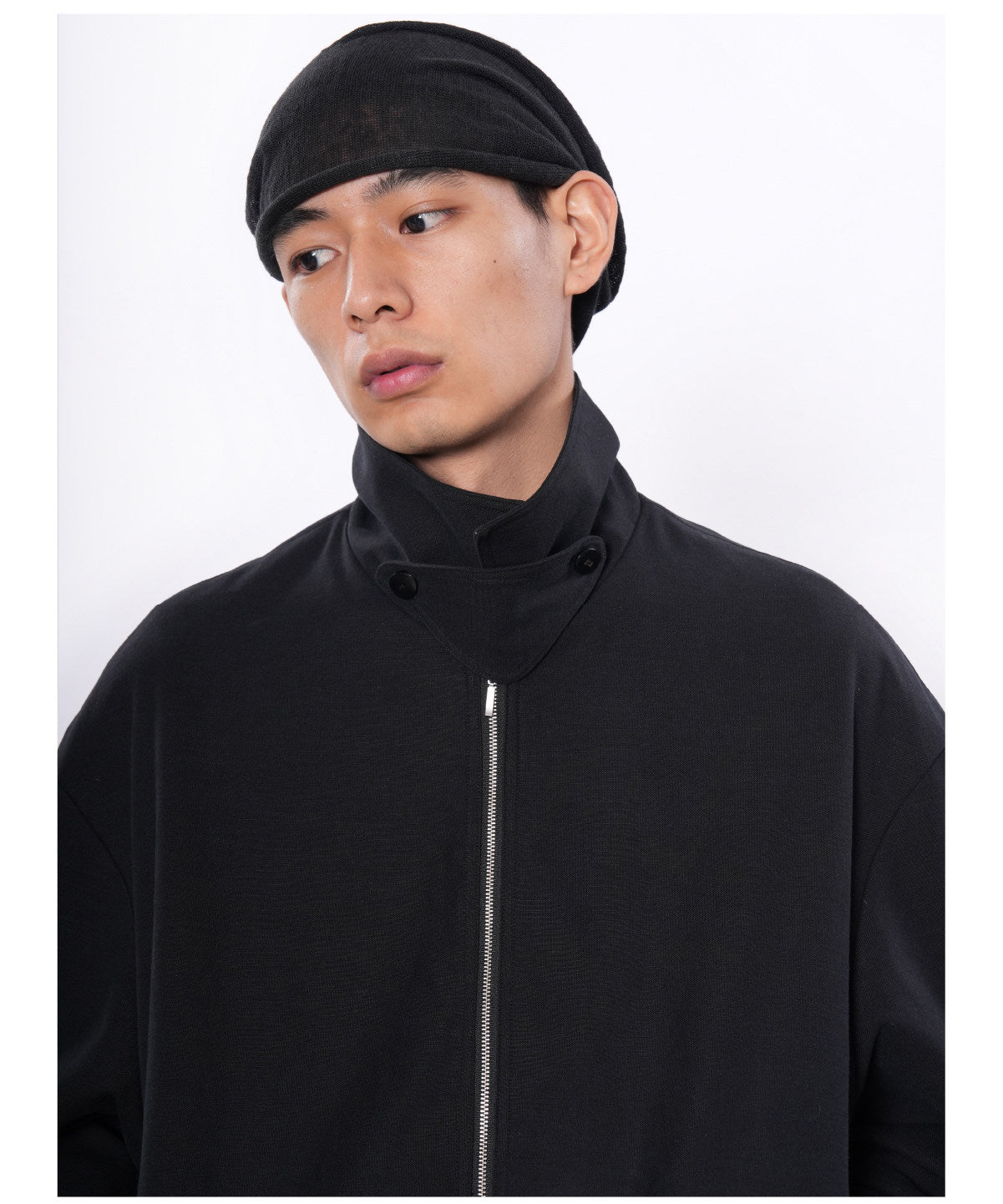 Tencel Cotton-Linen Harrington Jacket