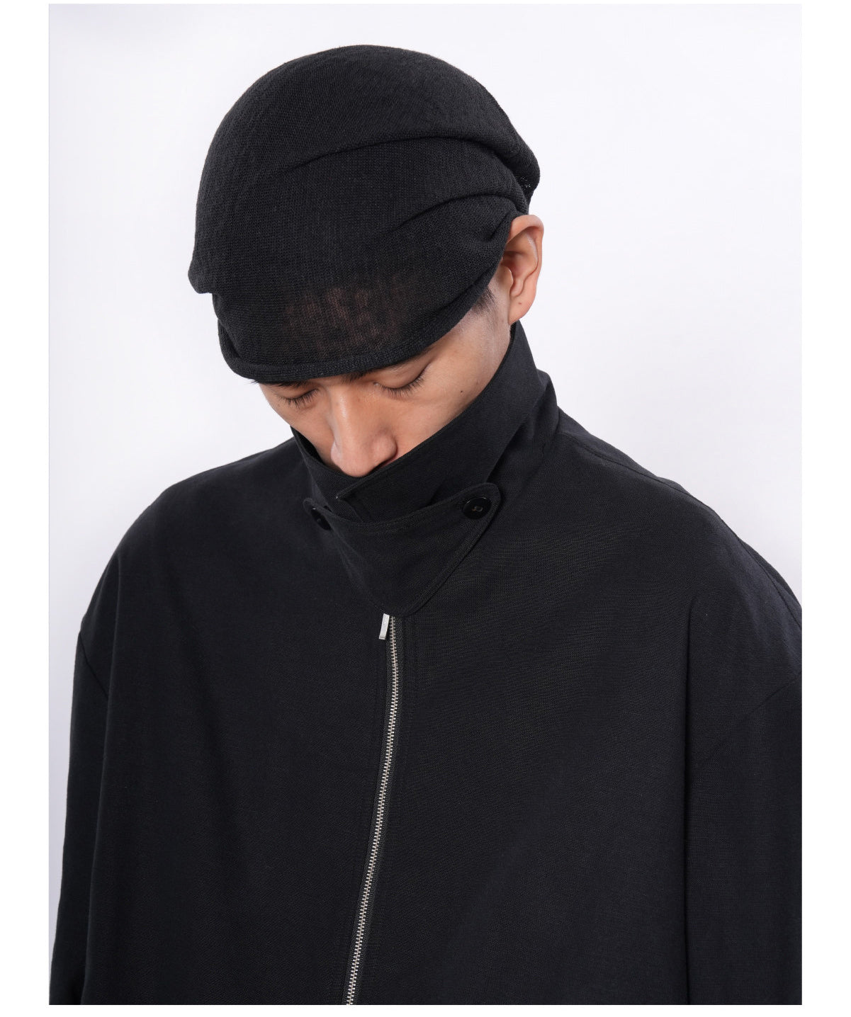 Tencel Cotton-Linen Harrington Jacket