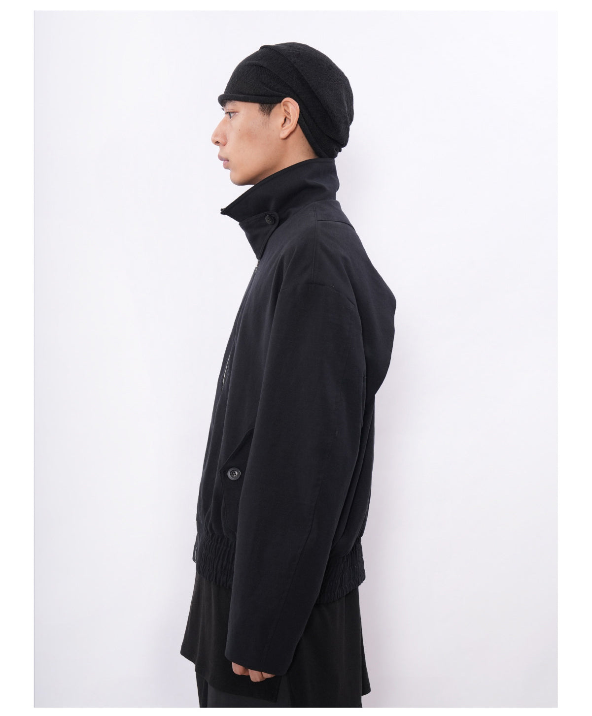 Tencel Cotton-Linen Harrington Jacket